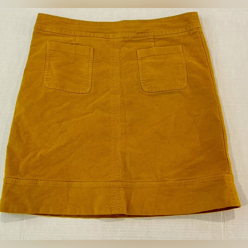 Boden Imogen Yellow High Waisted Mini Skirt Size 12L